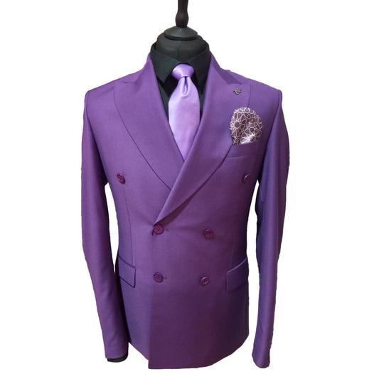 Costume blazer croisé mauve : Marcus