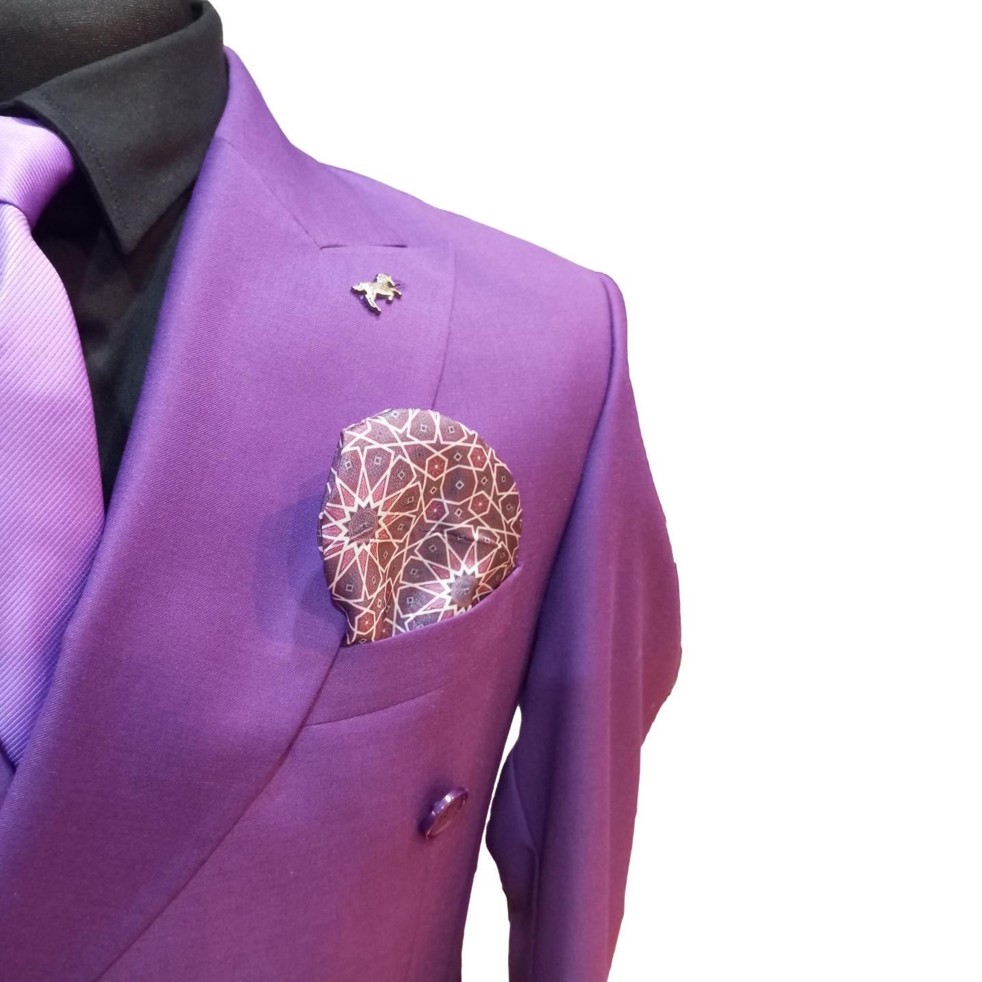 Costume blazer croisé mauve : Marcus