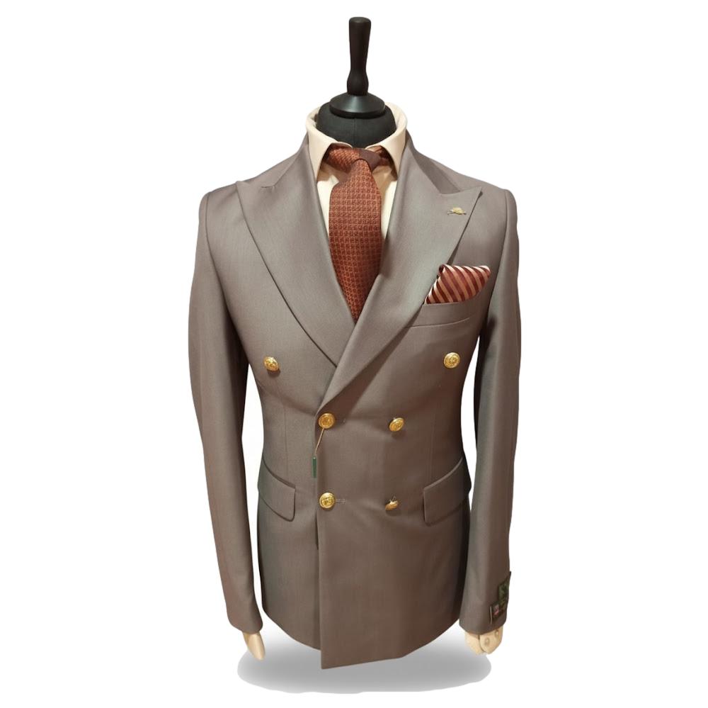 Costume blazer croisé gris : Marvin