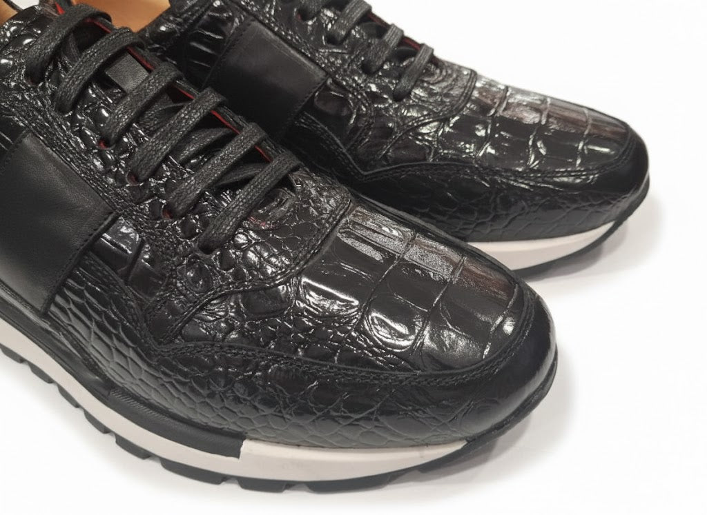 Sneakers noir patiné : John