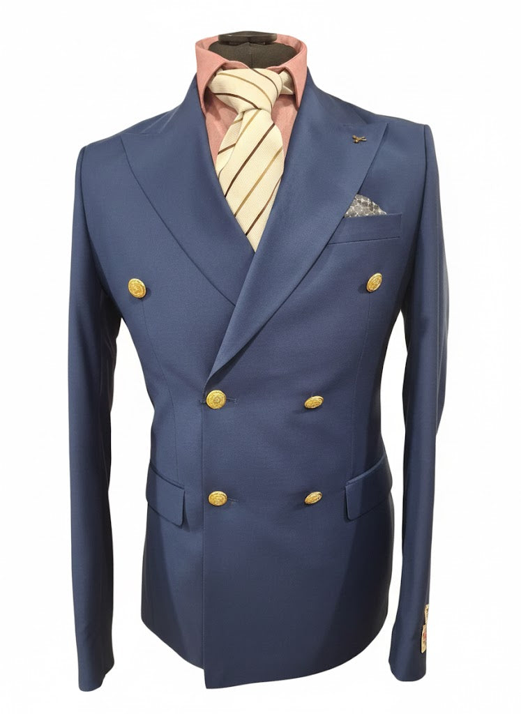 Costume blazer croisé bleu royal : Marvin